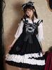 Alice Gothic Dot Ribbon JSK Gothic Lolita Dress Polka Dot Pattern Black [d. & Lolita] [d.Alice]