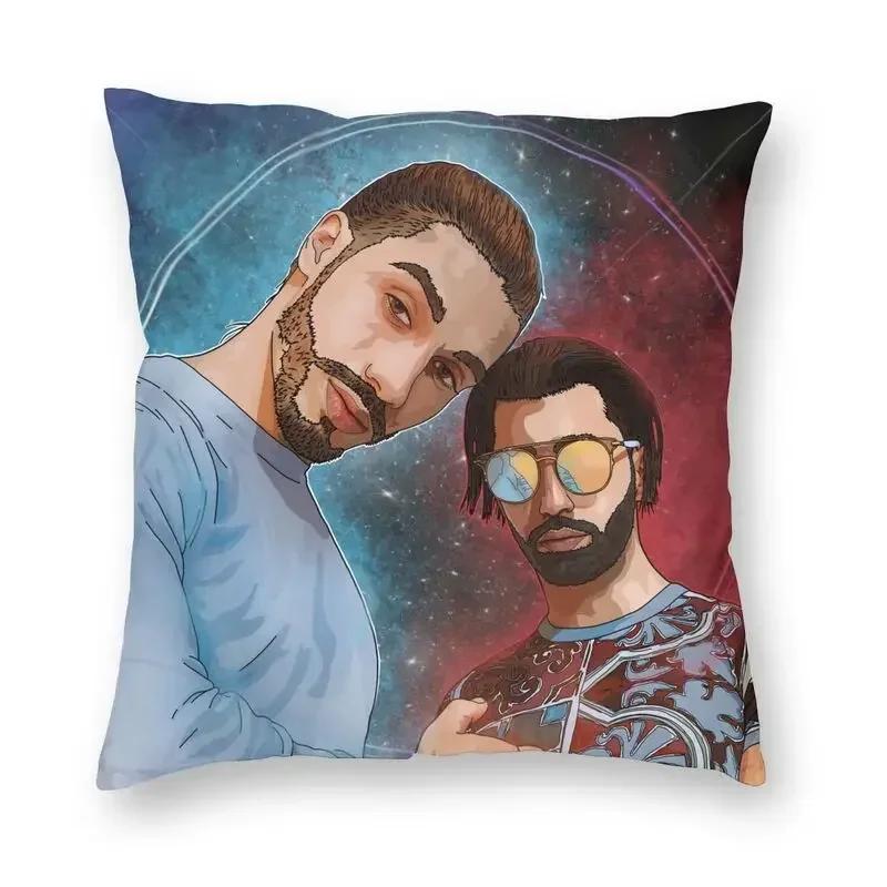Throw Pillow Case Decoration Square French Rapper Mushic Cushion Cover  Pillowcover for Sofa Soft