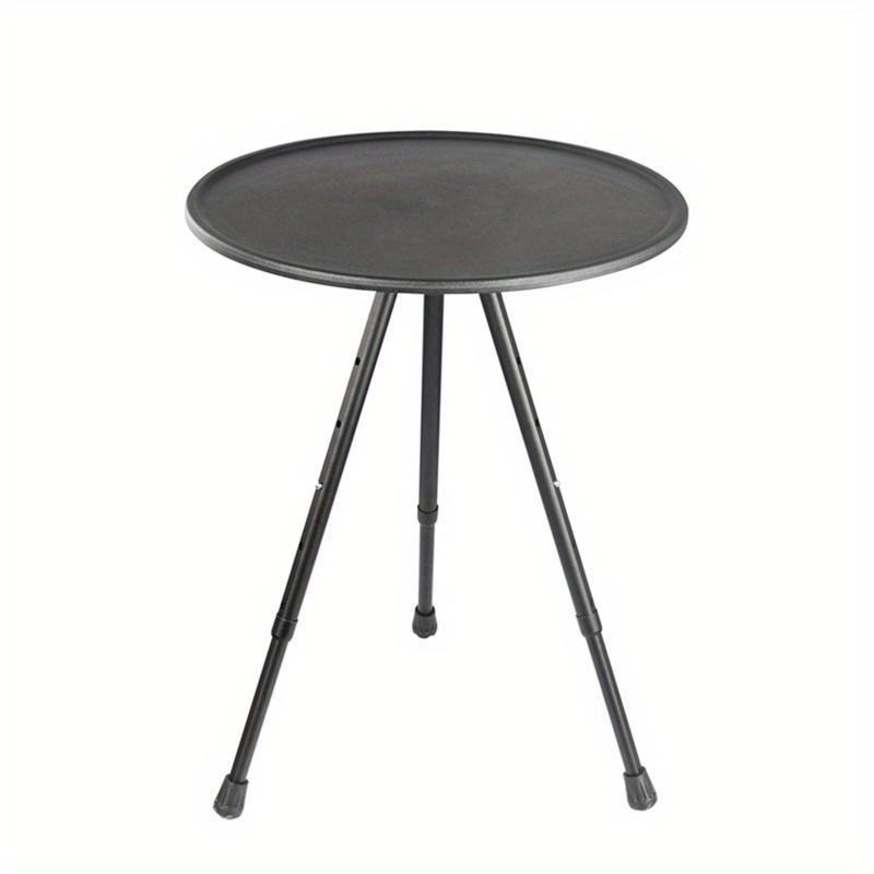 Outdoor Aluminum Alloy Folding Small Round Table Portable Adjustable Table Ultra Light Camping Tea Table Dining Table Self Driving Tour