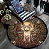 Celtic Cats Yarn Round Area Rug Under Office Chairs Bedroom Living Room Home Decor