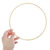 10 Anneaux Métalliques Haute Qualité Cercles Craft Ronds pour Attrape-rêves DIY Pompons Macramé Support de Plantes Décoration Naturelle pour la Maison