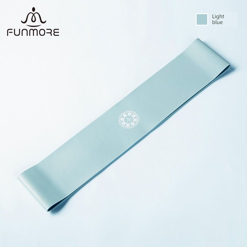 

Yoga Elastic Belt Open Shoulder Back Exercise Fitness Female Tension Band Training Stretch Resistance Band Male Hip Elastic Force Circle Light blue (tension ring) 30 lb