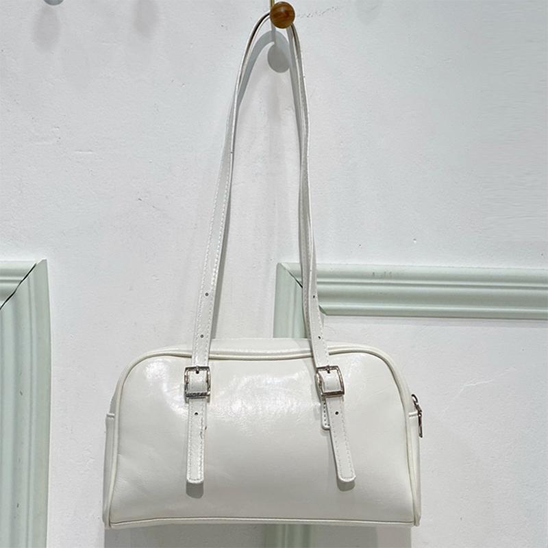 Minimalistische koreanische Bowlingtasche für Damen, große Kapazität, Umhängetasche, leicht, luxuriös, verspielt, sportlich, neu