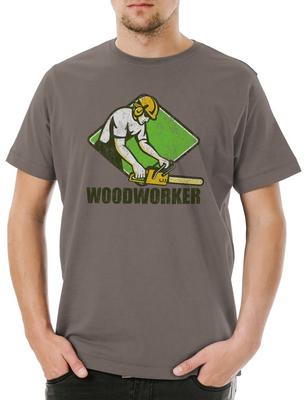 Woodworker III Men's T-Shirt Lumberjack Axe Woodsman Forester Logger