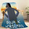 Interesante Manta de Dibujos Animados B BoJack H HorsemanS Para Manta Suave para Picnic Cama Sofá Hogar Dormitorio Acogedora Cálida Cómoda
