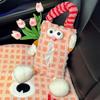 Auto Back Seat Tissue Holder Car Plush Cartoon Animal Paper Pouch Funny Cute Tissue Storage Car Supplies for Home Offices