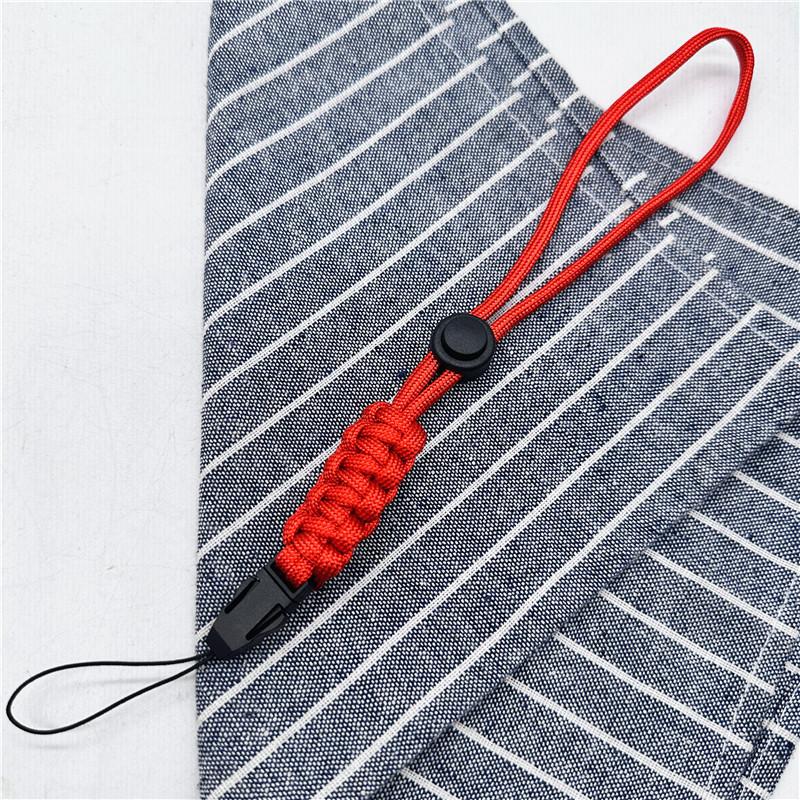 Handy-Seil Paracord Schlüsselanhänger Militärisches geflochtenes Nylon-Lanyard Kunststoffschnalle Hochfeste Fallschirmschnur Karabiner Handgefertigtes Geschenk