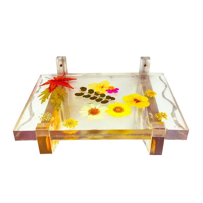 Rectangle Shelf Mold Silicone Display Stand Tray Epoxy Casting Mould Jewelry Holder Storage Rack DIY Craft Home Decor