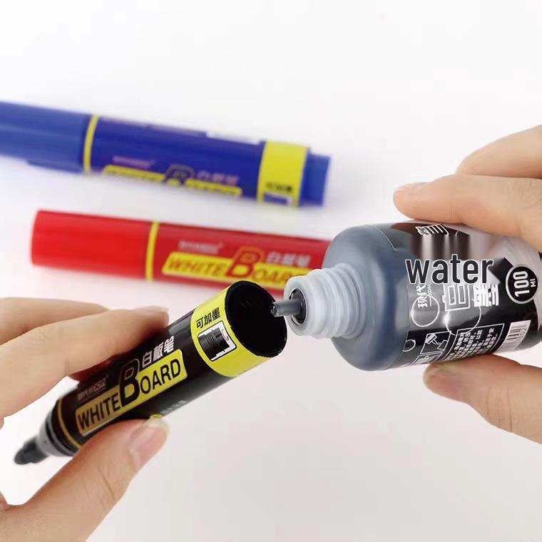 Erasable Whiteboard Marker Ink Refill 100ml - Available In Red, Black, and Blue