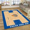 Tappeto Personalizzato 3D Campo da Basket Americano Squadra per Decorazione Soggiorno Camera da Letto, Decorazione Antiscivolo per Divano Zerbino Regalo