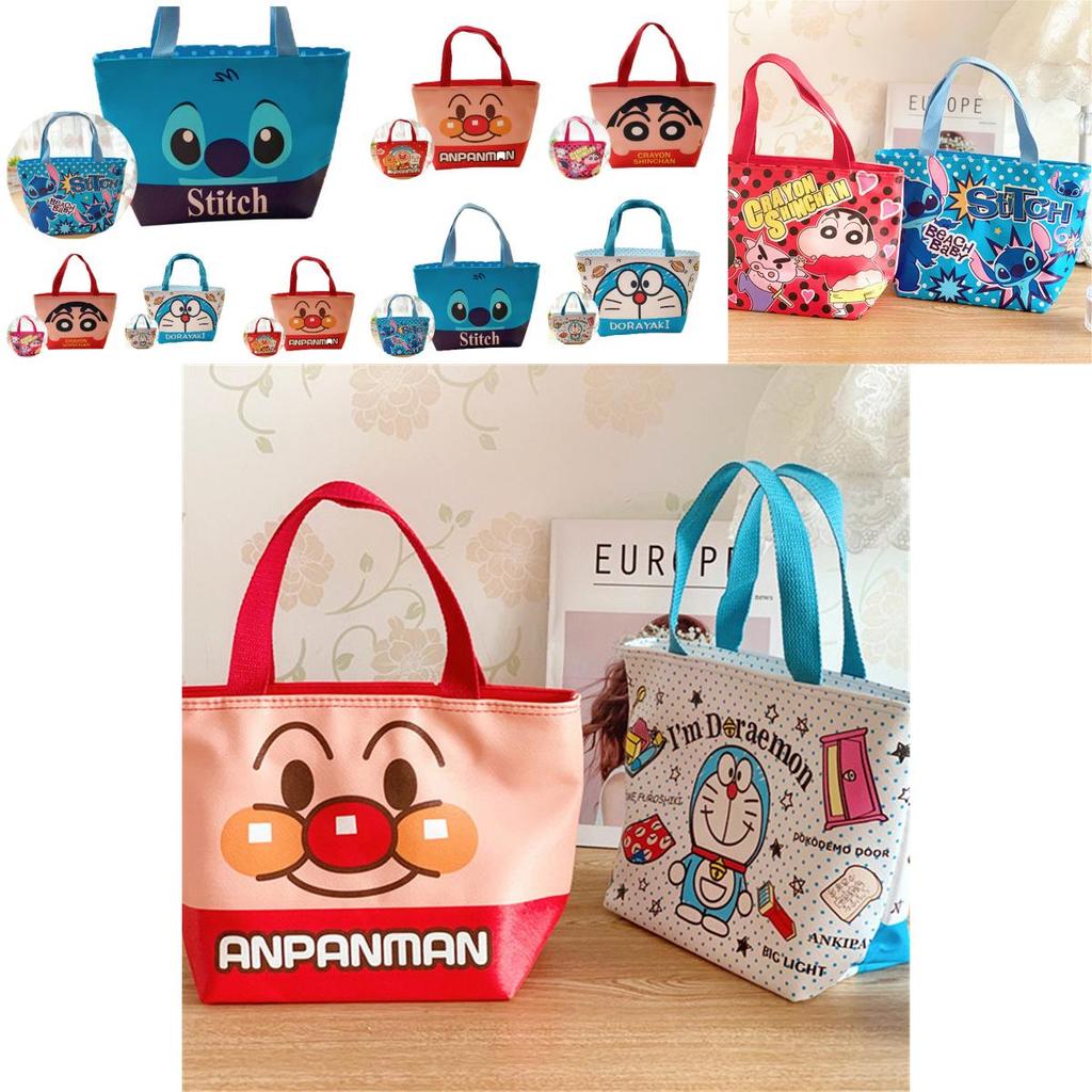 Stitch Cartoon Lunch Bag With Insulated Thermal Cooling Interior Durable Food Storage For Kids And Adults
