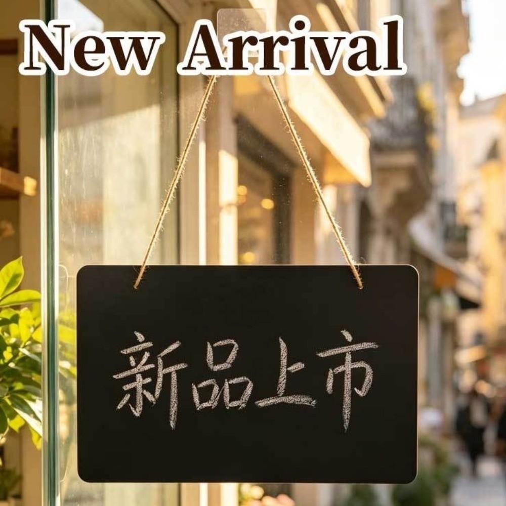 With Rope Hanging Chalkboard Sign Wooden Message Board Hanging Display Plaque  Home Decor