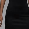 Jordan Solid Colour Sleeveless Halter Dress Women's Black
