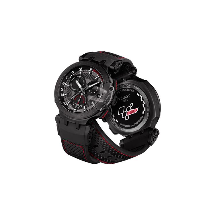 Tissot Collezione Race Movimento al Quarzo Resistenza all'Acqua 100m Orologi da Uomo Orologio 44mm e Oltre Quadrante Nero T115.417.37.061.04
