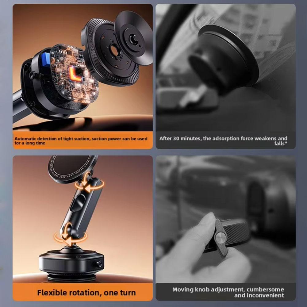 New Car Magnetic Mobile Phone Holder 360 Degree Rotation, Vacuum Adsorption, No Need To Charge, Suitable for Car Navigation Z8Z1