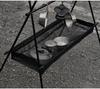 Mountain Fun Outdoor Folding Tripod Rack: Pot, Lamp & Storage Holder