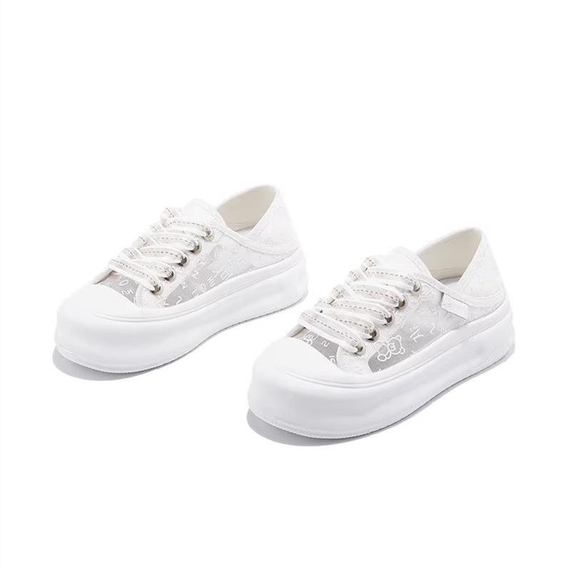 

Женские туфли-рыбаки, сетчатые дышащие, новые, двойного ношения, спортивные, универсальные, повседневные, маленькие белые кеды 40