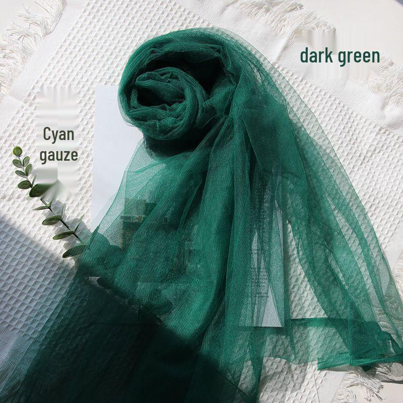 Green Tulle Lace Net Fabric for Kindergarten & Wedding - Transparent, Free Shipping