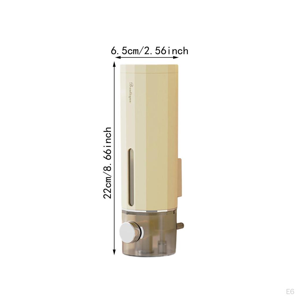 Soap Dispenser Hand Wash Wall Mount 450ml Press Type No Drill Lotion for