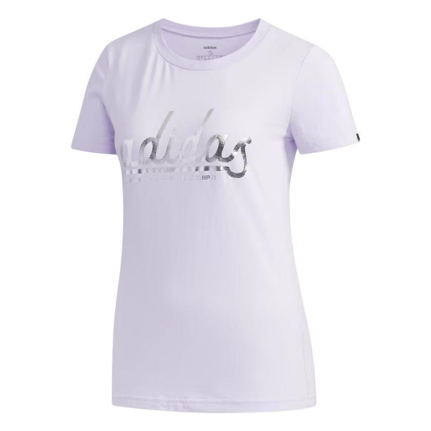 

Adidas T Shirt Women s Purple/Silver Metal FM6175 160/84A/S