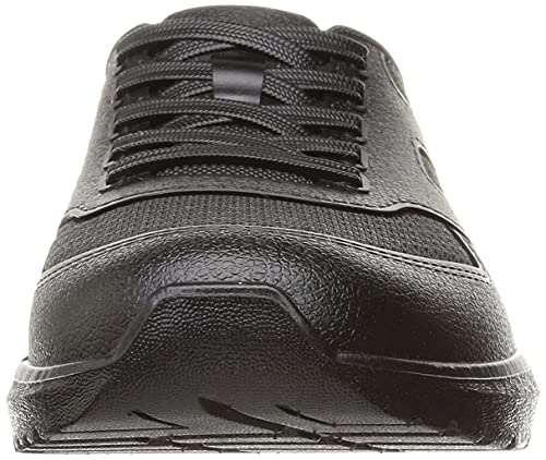 Marugo Kids' Run Run Rain Waterproof Shoes for School, Rainy Days, Easy Care, Boys and Girls, Black, Size 22.0 cm, 2E