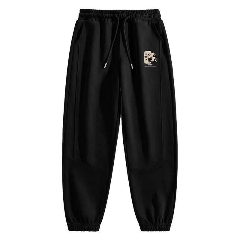 Jeanswest Men's Chinese Style Red Panda Jogger Pants