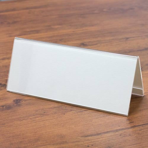 Plus card stand acrylic V type W210 x D78 x H89mm CT-102V 62-213