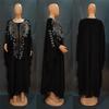 Cross-Border Indonesia Middle East Turkey Africa European and American Style Dress Chiffon Heavy Embroidery Hot Drilling Robe Plus Size Women Dress