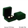 Scatola Gioielli Verde Scura in Velluto - Scatola Regalo per Collana, Anello, Bracciale Rigido e Braccialetto