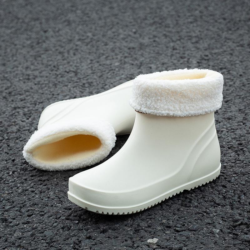 2024 Women's Waterproof Fashion Rain Boots - Wear-Resistant & Warm