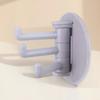 Rotary Hook Universal Wall Mount ABS Plastic Multi Fold Swing Arm Self Adhesive Home Decor Hanger for Keys Towels