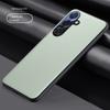 For Samsung Galaxy S25 25 Plus S25 Ultra Leather Metal Lens Integrated Air Cushion Anti-Drop Anti-Fingerprint Phone Case