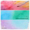 16 Colors Solid Watercolor Set Mini Portable Watercolor Paint Set With Brush & Palette Travel Sketching Painting Box Art Drawing