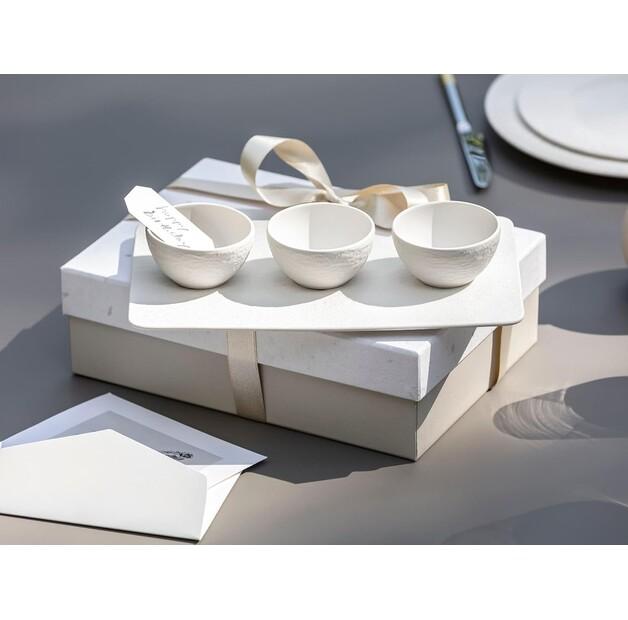 Villeroy & Boch Manufacture Rock White Sauce Bowls, 4 Pieces (1042409023)