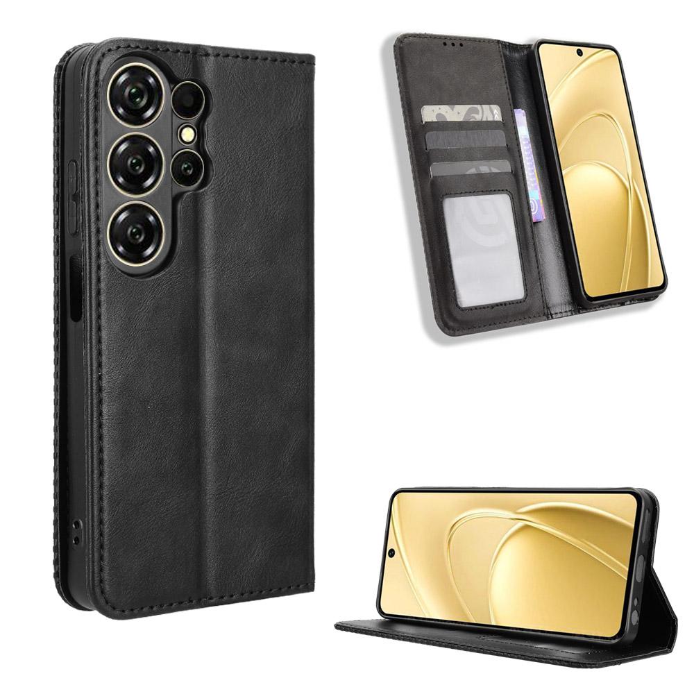 Flip Case für Oukitel C26 mit Magnetverschluss Geldbörse Leder Handyhülle