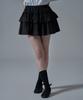 WAARFORWOMAN Wsk-03 Tiered Mini Skirt Pants_Black