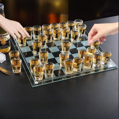 Bar Drinking Games Chess Game Set Party Favor With 32 Game Glasses Bar Entertainment Supplies