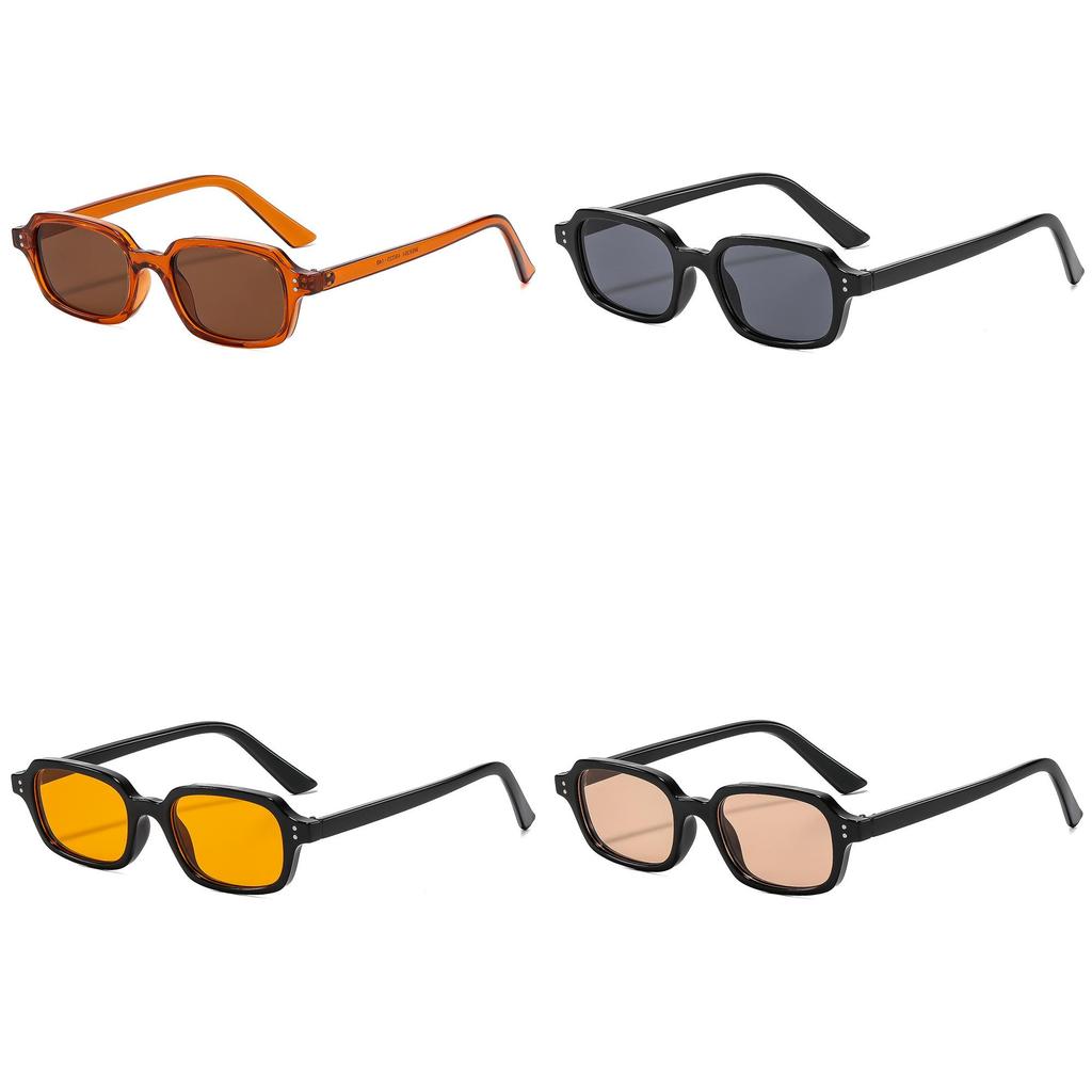 Retro Geometric Square Glasses For Outdoor Activities With Uv400 Antiuv Lens For Unisex