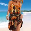 Women's Beach Dress Mini Dress Print Casual Modern Dress Sleeveless Loose Fit Outdoor Daily Summer