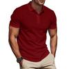 Summer New Men's Polo Shirt Solid Color Lapel Color Matching Short-sleeved Men's Polo Shirt In Stock