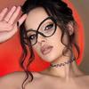 Anti-blue Light Glasses Colorful Cat Eye Eyewear Women Revelry Party Eyeglasses Blue Light Blocking Man Lady Computer Eyeglasses