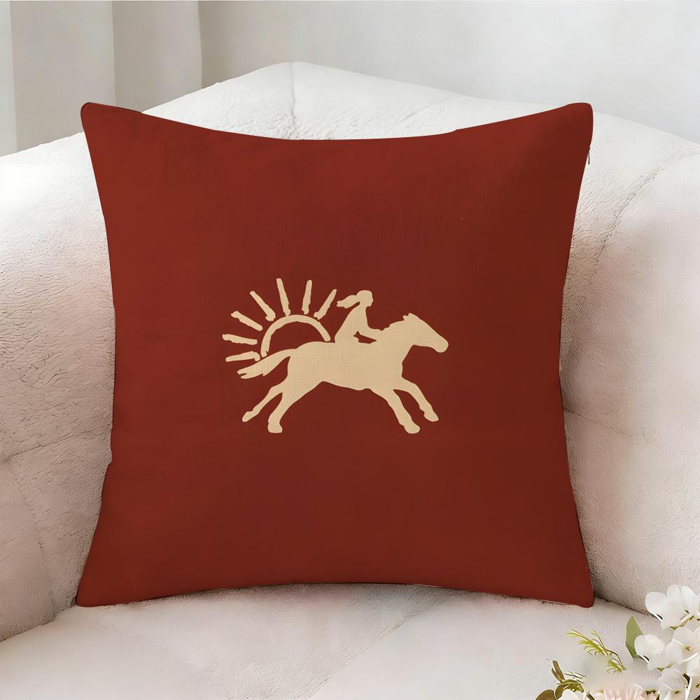 Horse CUTE ANIMALS Pillow Case Pillowcase Doublesided Printed Sofa Cushion Bedroom Headboard Pillow