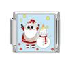 Lovely Santa Claus Snowman Christmas Tree Gloves Italian Charm Links Fit 9MM Stainless Steel Bracelet Women Men DIY Making Gifts