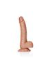 Realrock Curved Dildo with Suction Cup 18 Brown