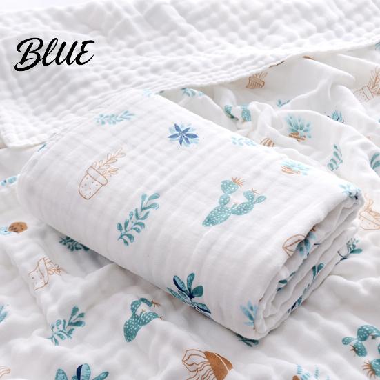 Baby Blanket Wrap Thin Swaddling Cotton Cartoon Body Dry Eye-catching Keep Newborn Printed Cloth