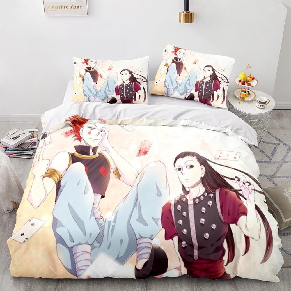 Hunter × Hunter Bedding Set Single Twin Full Queen King Size Bed Set Adult Kid Bedroom Duvet cover Sets 3D Print Anime Bed Sheet