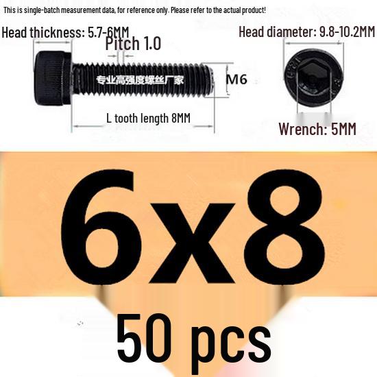High-Strength Grade 12.9 Internal Hex Head Screws M1.4-M20