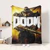 Doom Game Flannel Blanket Throw Blanket Soft Warm Sofa Bed Camping Car Home Decor Unique Christmas Gift C93083