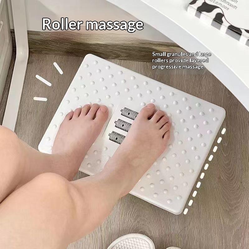 Ergonomic Portability Foot Rest Under Desk Footrest Foot Stool With Massage Rollers Non Slip Support Foot Rest For Home Office