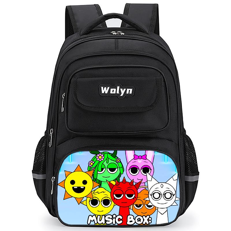 Rhythm Box Sprunki Gioco Zaino Anime Zaino Studente Zaino Scolastico Borsa Multifunzionale